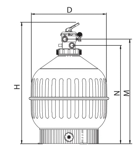 Filtre à sable injecté Astralpool Cantabric (Top) Astralpool