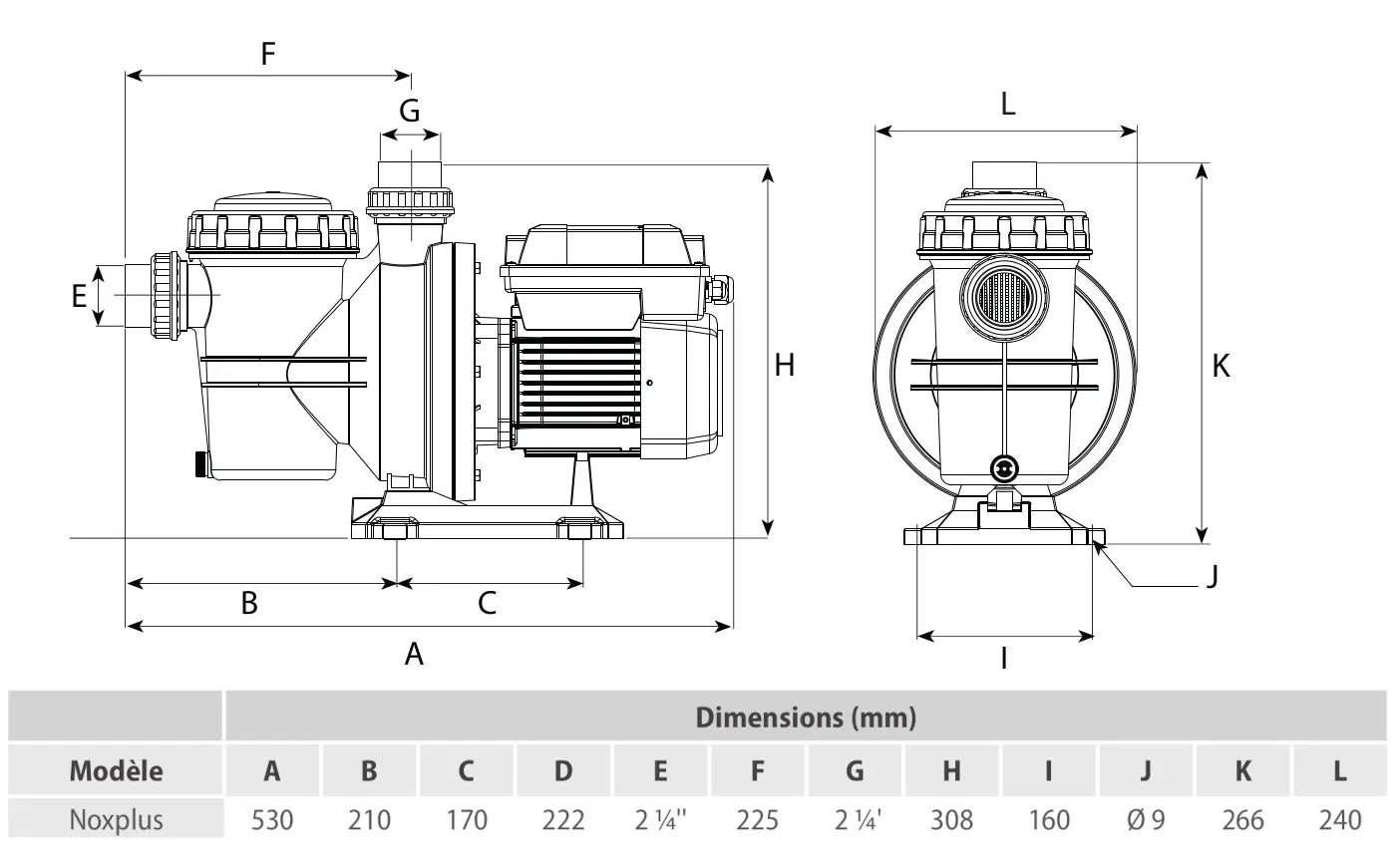 Pompe à vitesse variable ESPA Noxplus ESPA