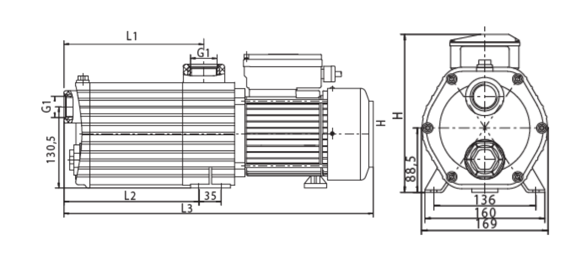Surpresseur Norystar Vipool triphasé Vipool