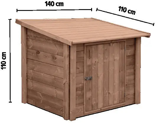 Local technique bois posé au sol ABT