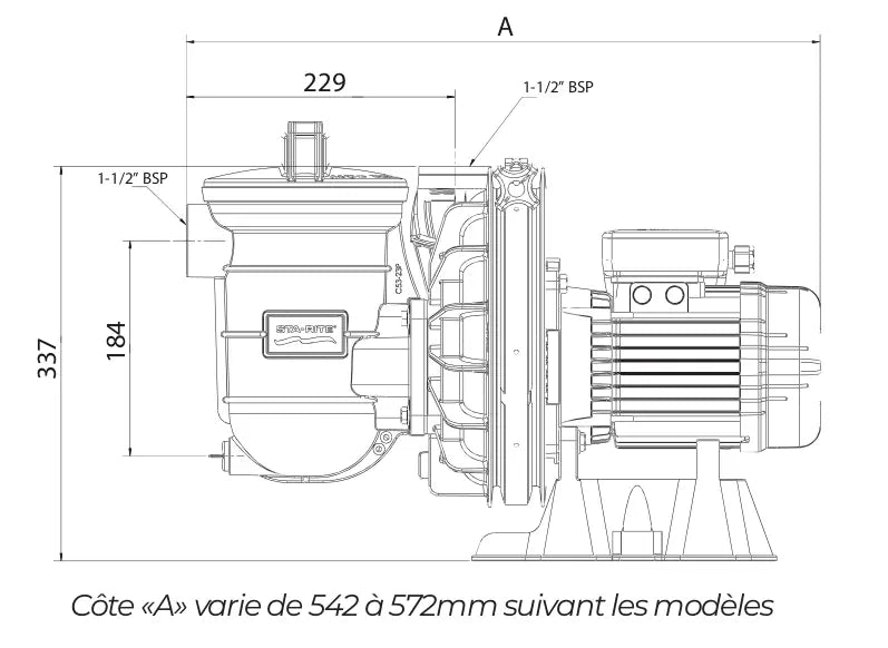 Pompe Monovitesse Pentair La Sta-Rite Pentair