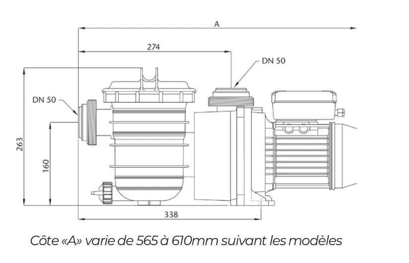 Pompe Monovitesse Pentair Swimmey Pentair