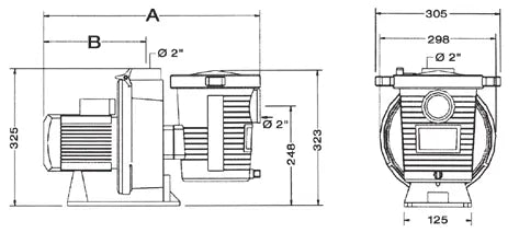 Pompe Monovitesse Pentair Ultraflow Plus Pentair
