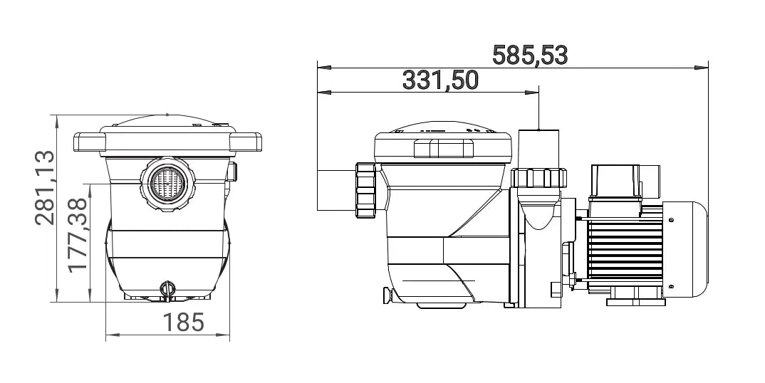 Pompe monovitesse Poolstyle Poolstyle
