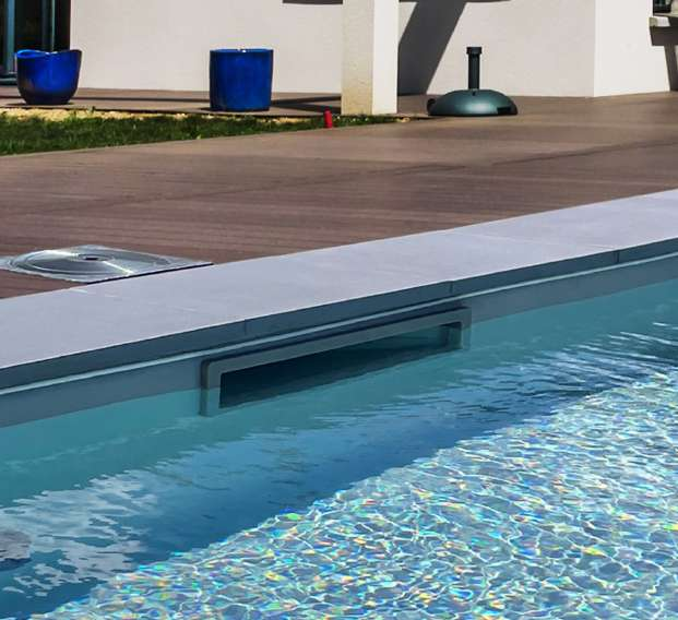 Skimmer design A500 NHL ACIS en ABS anti-UV, ligne d'eau discrète
