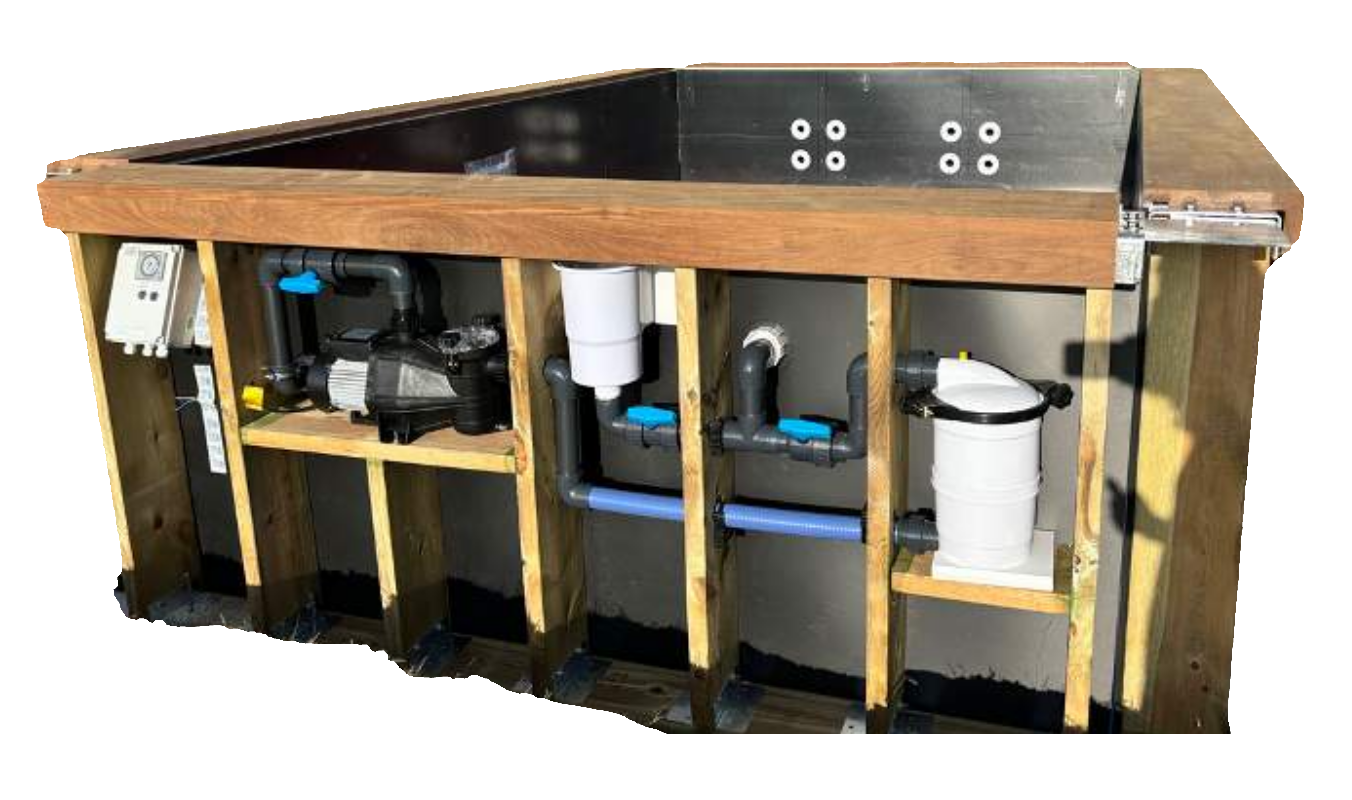 WATBOX by AGX Concept - Piscine semi-enterrée personnalisable, 4m x 4m