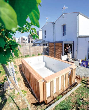 WATBOX by AGX Concept - Piscine semi-enterrée personnalisable, 4m x 4m