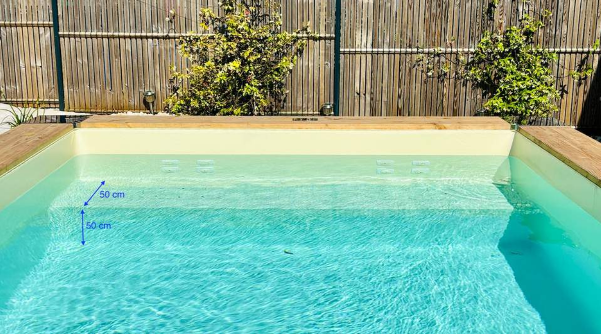 WATBOX by AGX Concept - Piscine semi-enterrée personnalisable, 4m x 4m