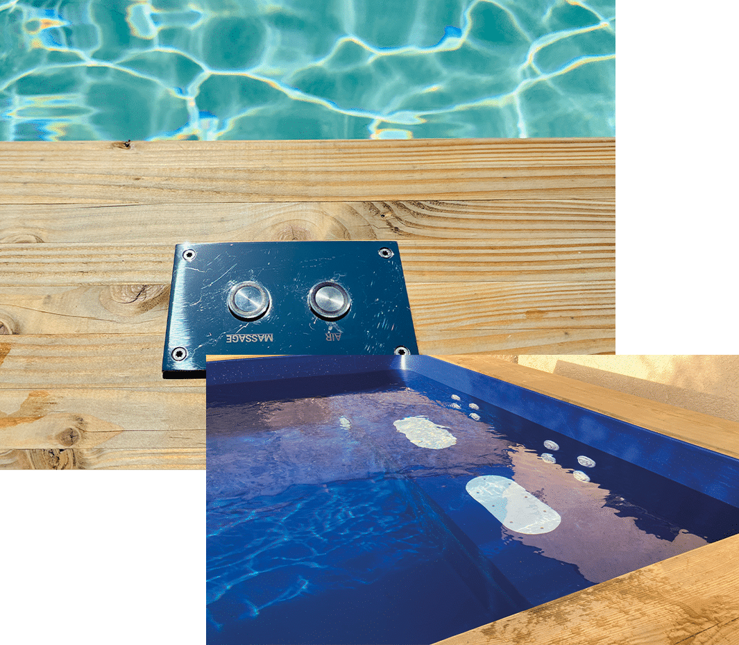 WATBOX by AGX Concept - Piscine semi-enterrée personnalisable, 4m x 4m