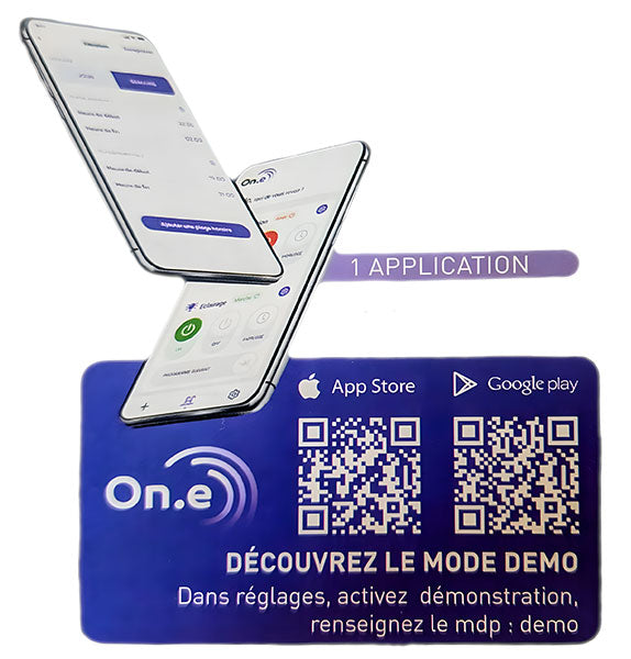 Téléchargez l'application On.e sur votre mobile